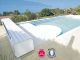 Volet automatique de securite Abriblue BANC SOLAR ENERGY pour piscine enterree