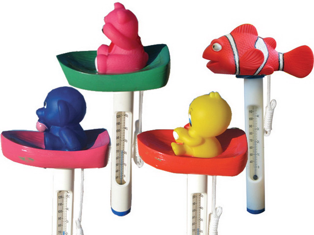 Thermometre flottant avec figurine