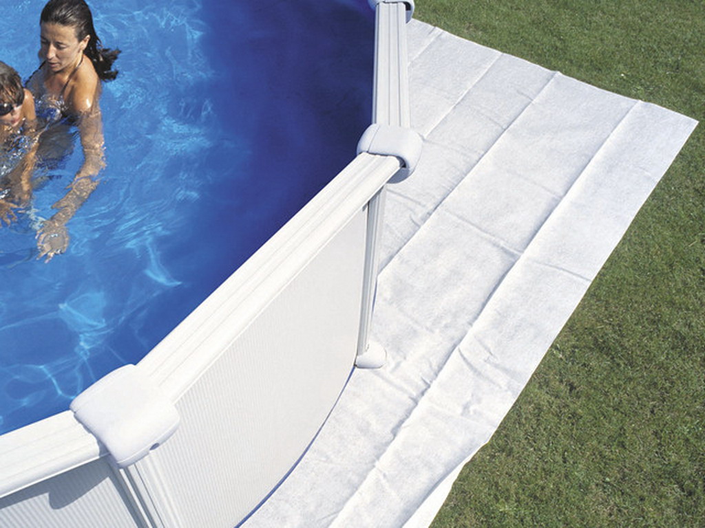 Tapis de sol nylon renforce MICROBULLES piscine hors-sol ronde Ø 5.5m