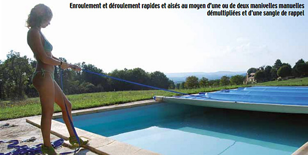 Couverture de securite a barres APF ACCESS 4 saisons pour piscines enterrees - Couverture de sécurité à barres APF ACCESS Pour les bassins enterrées jusqu'à 12 x 5m