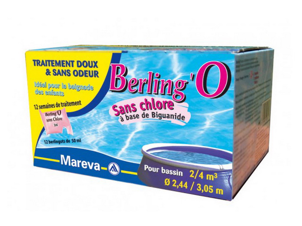 Desinfectant sans chlore BERLING'O piscine hors-sol 3 a 4m³