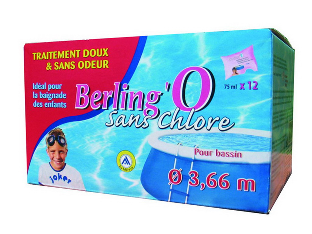 Desinfectant sans chlore BERLING'O piscine hors-sol 5 a 6m³