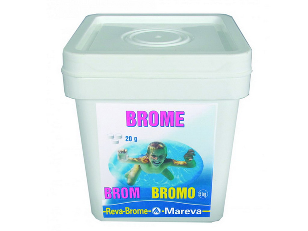 Produit de traitement au brome Mareva REVA-BROME seau 5kg