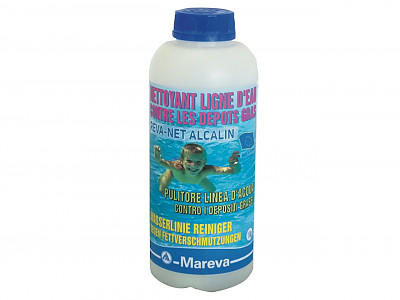 Nettoyant ligne d'eau piscine Mareva REVA-NET gel Alcalin bidon 1L