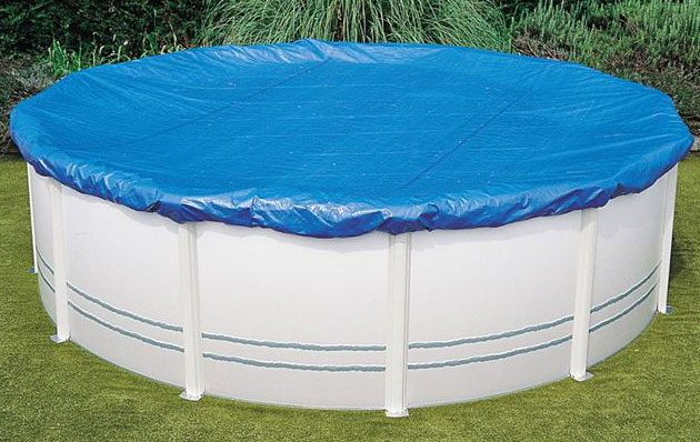 Couverture protection et hivernage SAFE POOL piscine hors-sol acier ovale 760 x 460cm - Couverture d'hivernage SAFE POOL Pour passer l'hiver sereinement