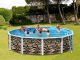 Kit piscine hors-sol acier Toi MURO ronde Ø4.60 x 1.20m decor pierre