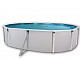 Kit piscine hors-sol acier Toi MALLORCA OVALADA ovale 5.50 x 3.66 x 1.20m decor laque blanc