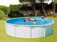 Kit piscine hors-sol acier Toi CANARIAS CIRCULAR ronde Ø3.50 x 1.20m laque blanc