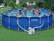 Kit piscine hors-sol Intex METAL FRAME ronde 5.49m x 1.22m filtration cartouche 5.7m3/h