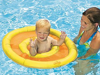 Aide a la nage bouee Kerlis BABY SPRING FLOAT pour piscine ou plage