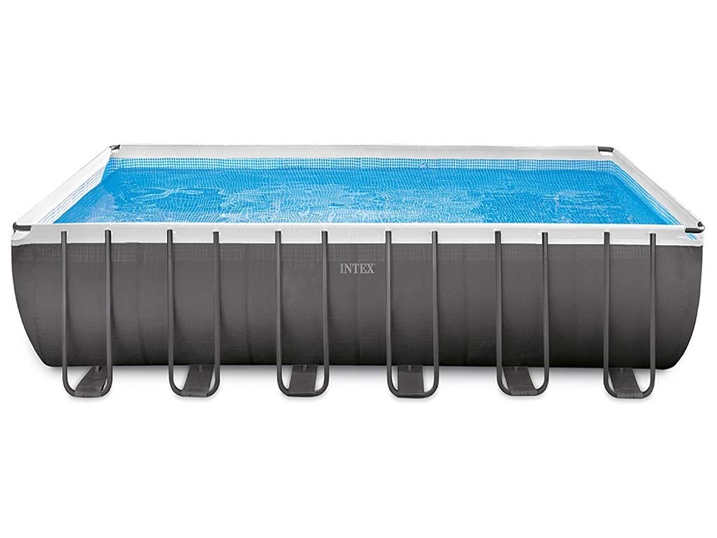 Kit piscine tubulaire Intex ULTRA SILVER rectangulaire 732 x 366 x 132cm filtration sable