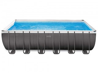 Kit piscine tubulaire Intex ULTRA SILVER rectangulaire 732 x 366 x 132cm filtration sable