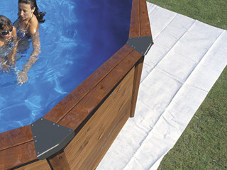 Tapis de sol Toi SWIMLUX piscine hors-sol ovale 6.4 x 3.66m