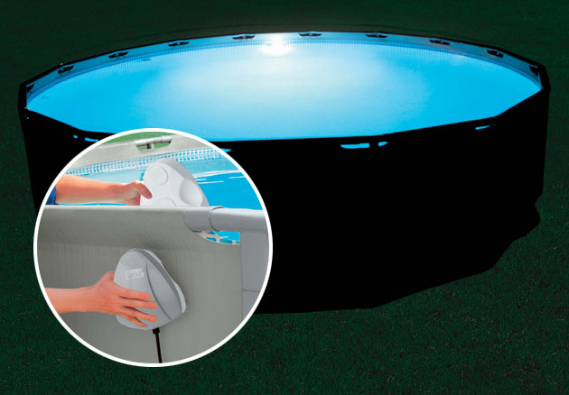 Spot piscine Intex MAGNETIC a LED pour piscine hors-sol autoportante ou tubulaire - Avantages et caractéristiques du spot piscine Intex MAGNETIC à LED pour piscine hors-sol