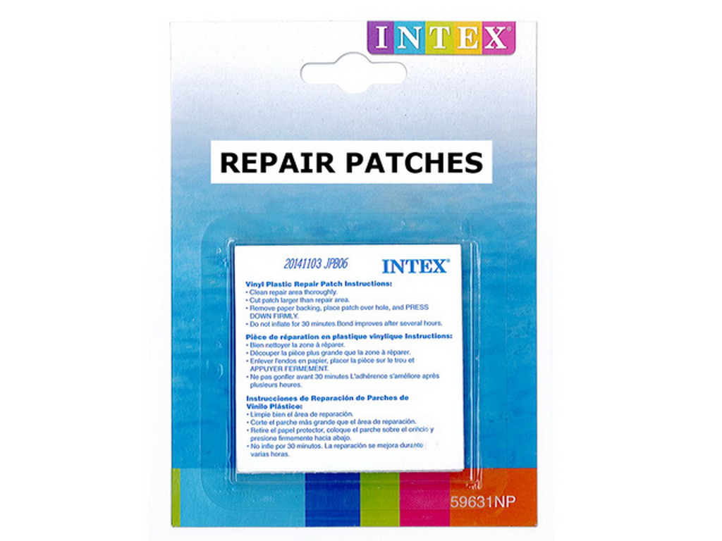 Kit de reparation Intex REPAIR PATCH lot de 6 feuilles 49cm²