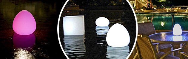 Lampe sans fil Loon PLATOON a LED 55x41cm pour piscine et jardin - Caractéristiques de la lampe sans fil Loon PLATOON à LED pour piscine et jardin