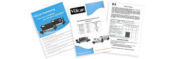 Echangeur de chaleur Vulcan TOTAL Titane a controle analogique 100kW - Documents à télécharger conformité à la norme CE, notice d'utilisation, choix réchauffeur