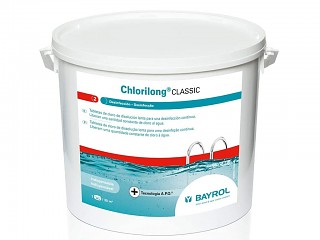 Galets de chlore lent CHLORILONG 250g Bayrol seau de 5kg