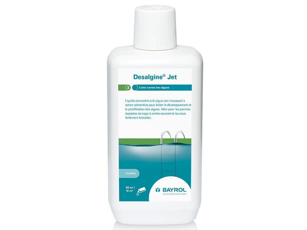Produit de traitement anti-algues piscine DESALGIN JET Bayrol bidon 1L