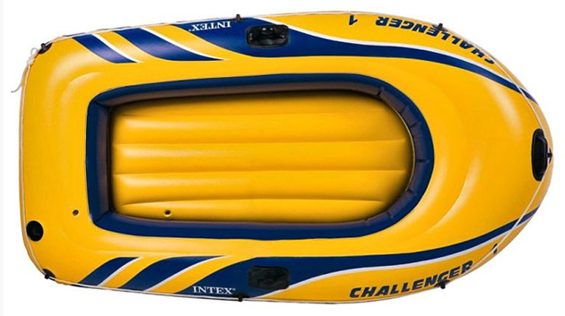 Bateau gonflable Intex CHALLENGER 1 dimensions 193 x 108 x 38cm capacite 1 personne - Caractéristiques du bateau gonflable Intex CHALLENGER 1