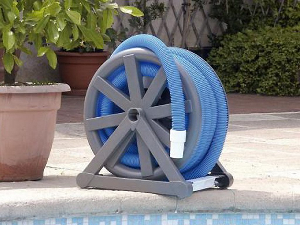 Enrouleur piscine avec 9 metres de tuyau flottant
