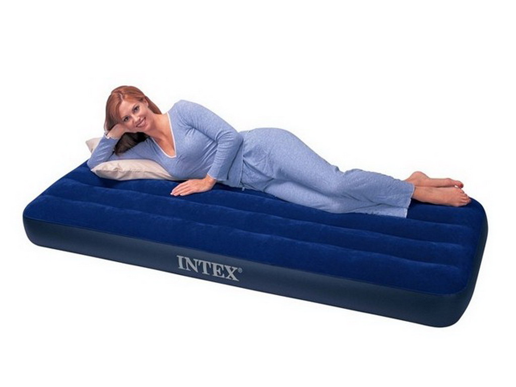 Matelas Airbed gonflable Intex DOWNY 191 x 76 x 22cm