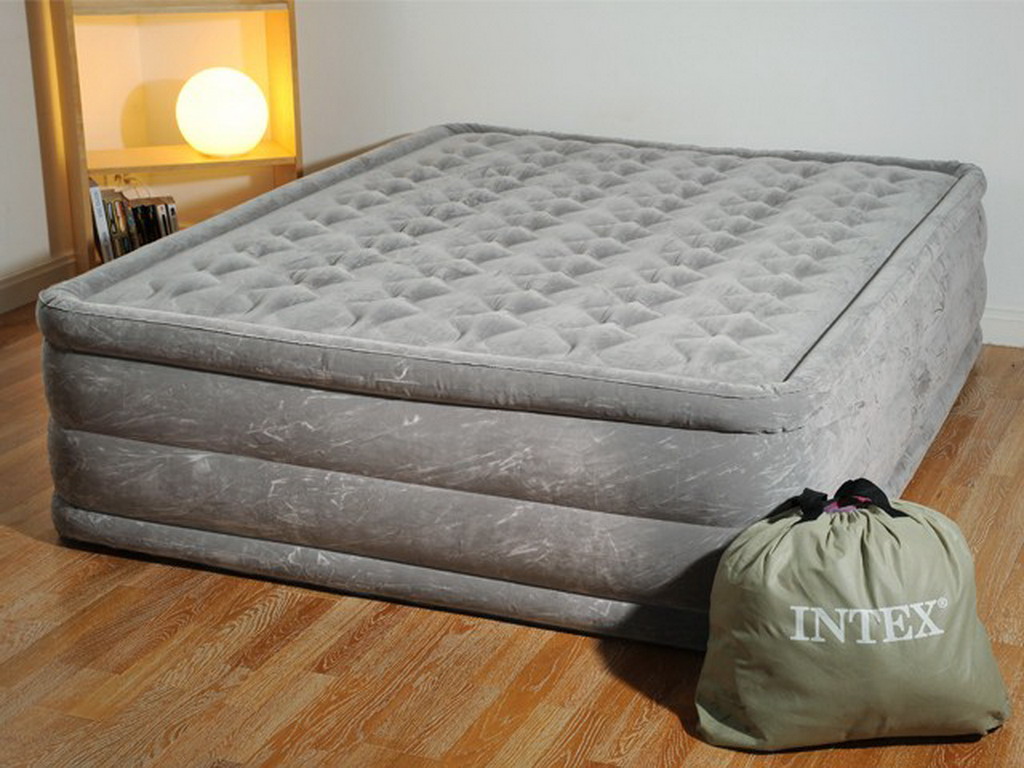 Matelas Airbed gonflable Intex ULTRA PLUSH 203 x 152 x 46cm avec gonfleur electrique integre