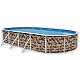 Kit piscine hors-sol acier Toi CAMUFLAJE ovale 9.15 x 4.57 x 1.20m decor camouflage