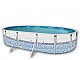 Kit piscine hors-sol acier Toi MOSAICO ovale 6.40 x 3.66 x 1.20m decor mosaique