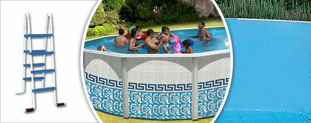 Kit piscine hors-sol acier Toi MOSAICO ronde Ø5.50 x 1.20m decor mosaique - Avantages des piscines Toi MOSAICO