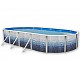 Kit piscine hors-sol acier Toi TRENCADIS ovale 7.30 x 3.66 x 1.20m decor ceramique