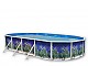 Kit piscine hors-sol acier Toi OCEANO ovale 7.30 x 3.66 x 1.20m decor aquatique