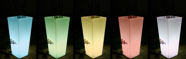 Vase lumineux sans fil Loon KEOPS a LED 35x35x50cm pour piscine et jardin - Caractéristiques du vase lumineux sans fil Loon KEOPS à LED pour piscine et jardin