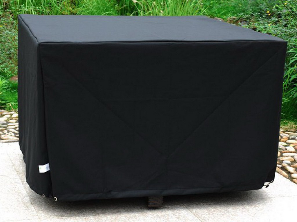 Housse de protection table de jardin 105cm x 105cm coloris noir