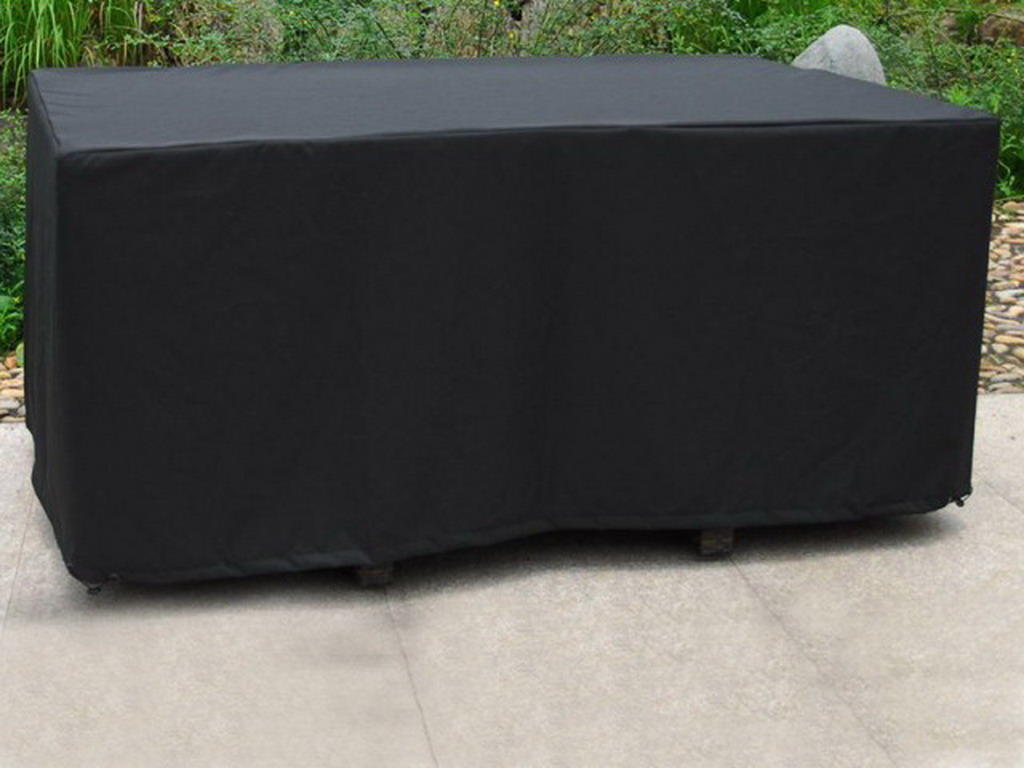 Housse de protection table de jardin 170cm x 105cm coloris noir