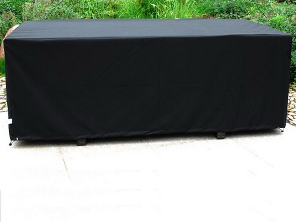 Housse de protection table de jardin 210cm x 105cm coloris noir