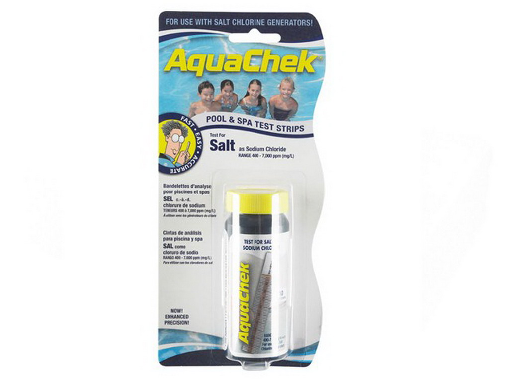 Boite de 10 bandelettes d'analyse AquaChek TRUTEST mesure du sel