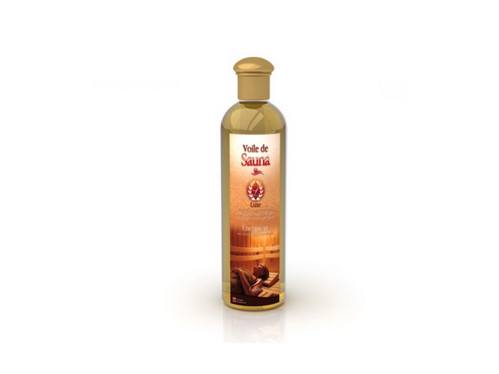 Huiles essentielles Voile de Sauna LUXE flacon de 250ml pour sauna a vapeur