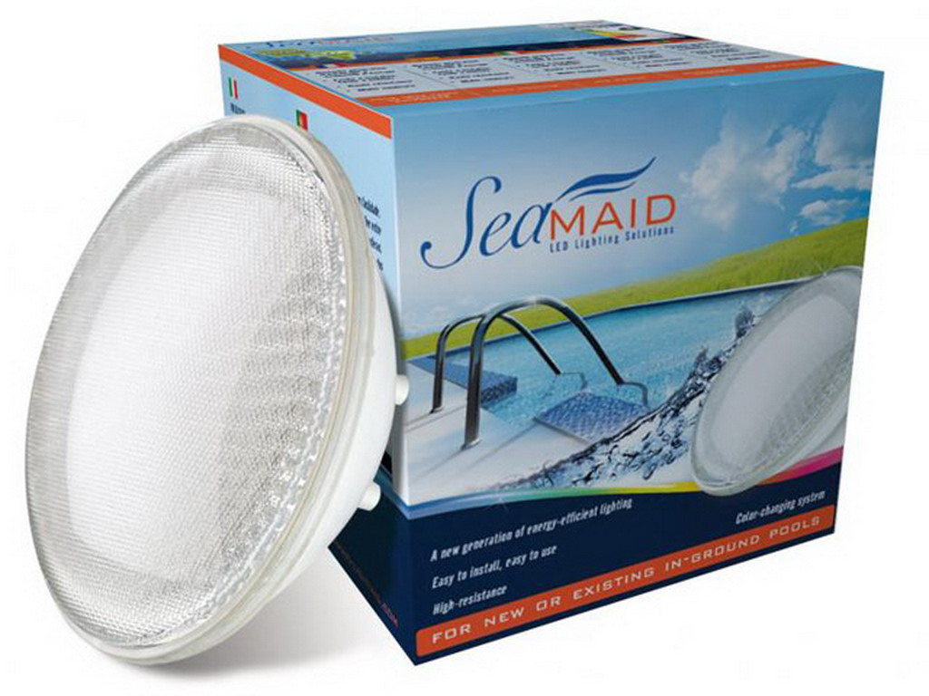 Lampe Seamaid PAR56 eclairage blanc 30 LED 1100 lumen 18W pour projecteur piscine