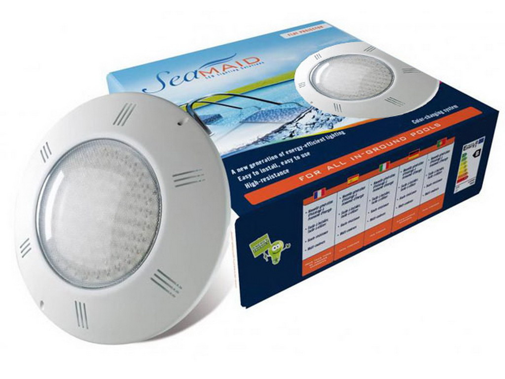 Projecteur plat Seamaid eclairage couleur 90 LED 512 lumen 18W piscine privee