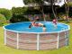 Kit piscine hors-sol acier Toi PINUS ronde Ø5.50 x 1.20m decor bois