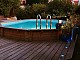 Piscine bois Ubbink OCEA octogonale 400x610x130cm liner bleu - Autre vue