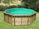 Piscine bois Ubbink OCEA octogonale Ø510x120cm liner beige