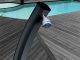 Douche solaire aluminium Formidra JOLLY CURVED mitigeur + rince-pieds violet
