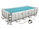 Kit piscine tubulaire Bestway POWER STEEL FRAME POOL rectangulaire 549 x 274 x 122cm filtration a sable