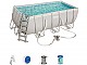 Kit piscine tubulaire Bestway POWER STEEL FRAME POOL rectangulaire 412x201x122cm cartouche - Autre vue