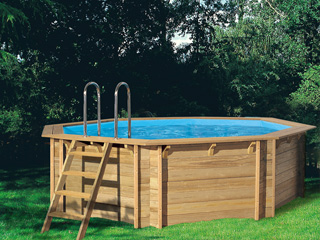 Piscine hors-sol bois BWT myPOOL TROPIC OCTO 505 H120cm