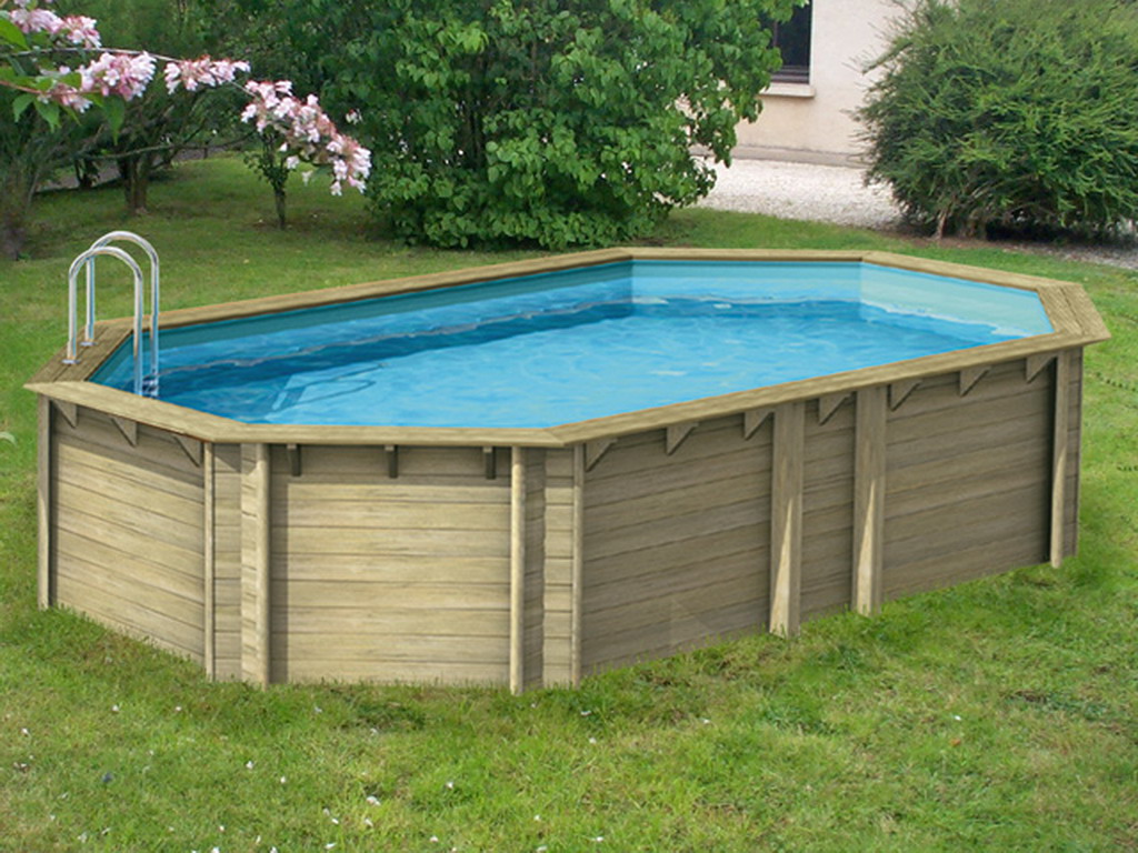 Piscine hors-sol bois BWT myPOOL TROPIC OCTO+ 450 H120cm