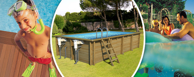 Piscine hors-sol bois BWT myPOOL WEVA RECTANGLE 6x3 H133cm - Avantages des piscines bois BWT myPOOL WEVA