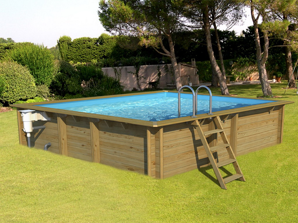 Piscine hors-sol bois BWT myPOOL WEVA CARRE 3x3 H120cm